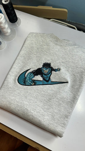 Invincible Blue Suit x Swoosh