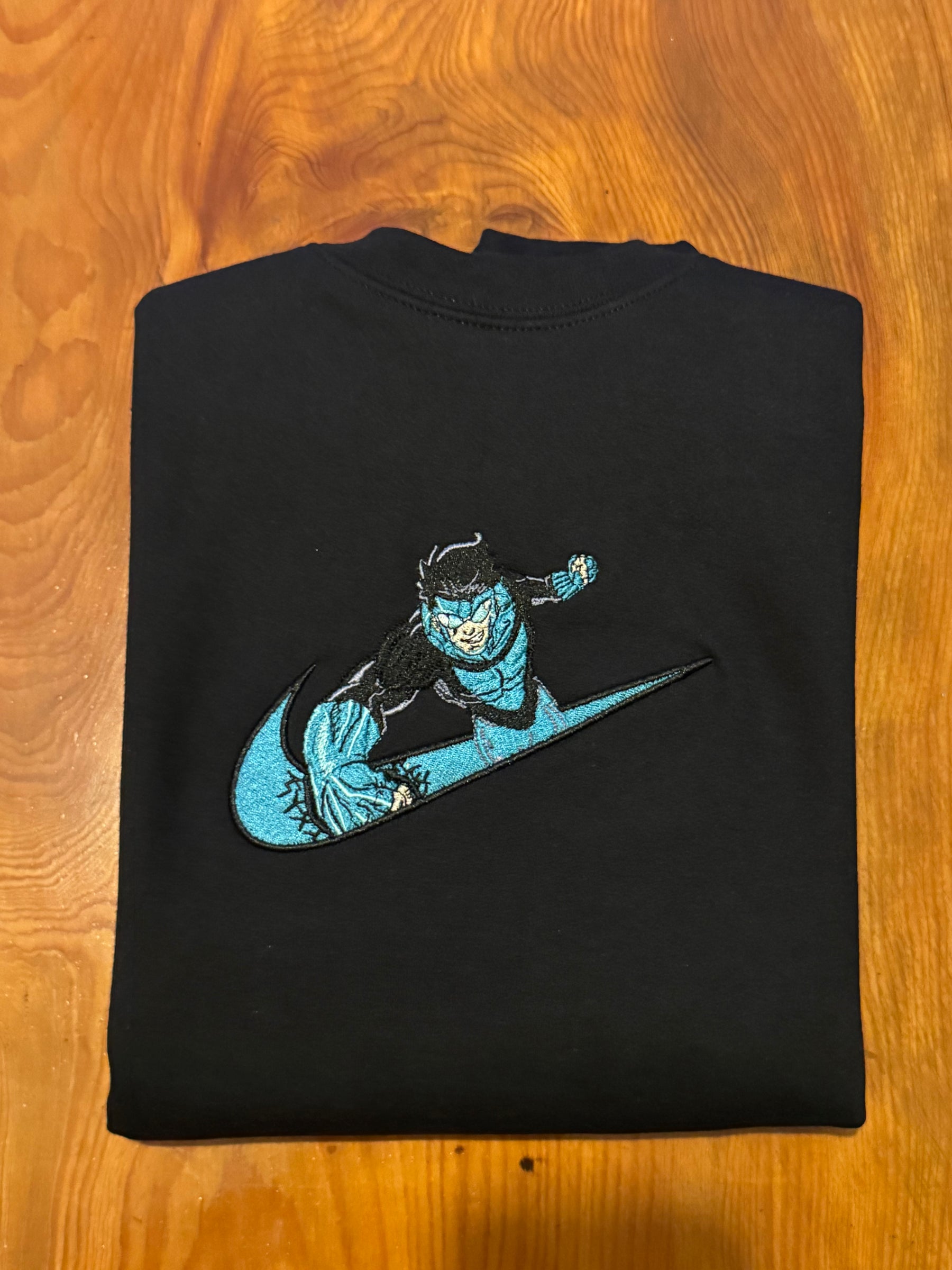 Invincible Blue Suit x Swoosh