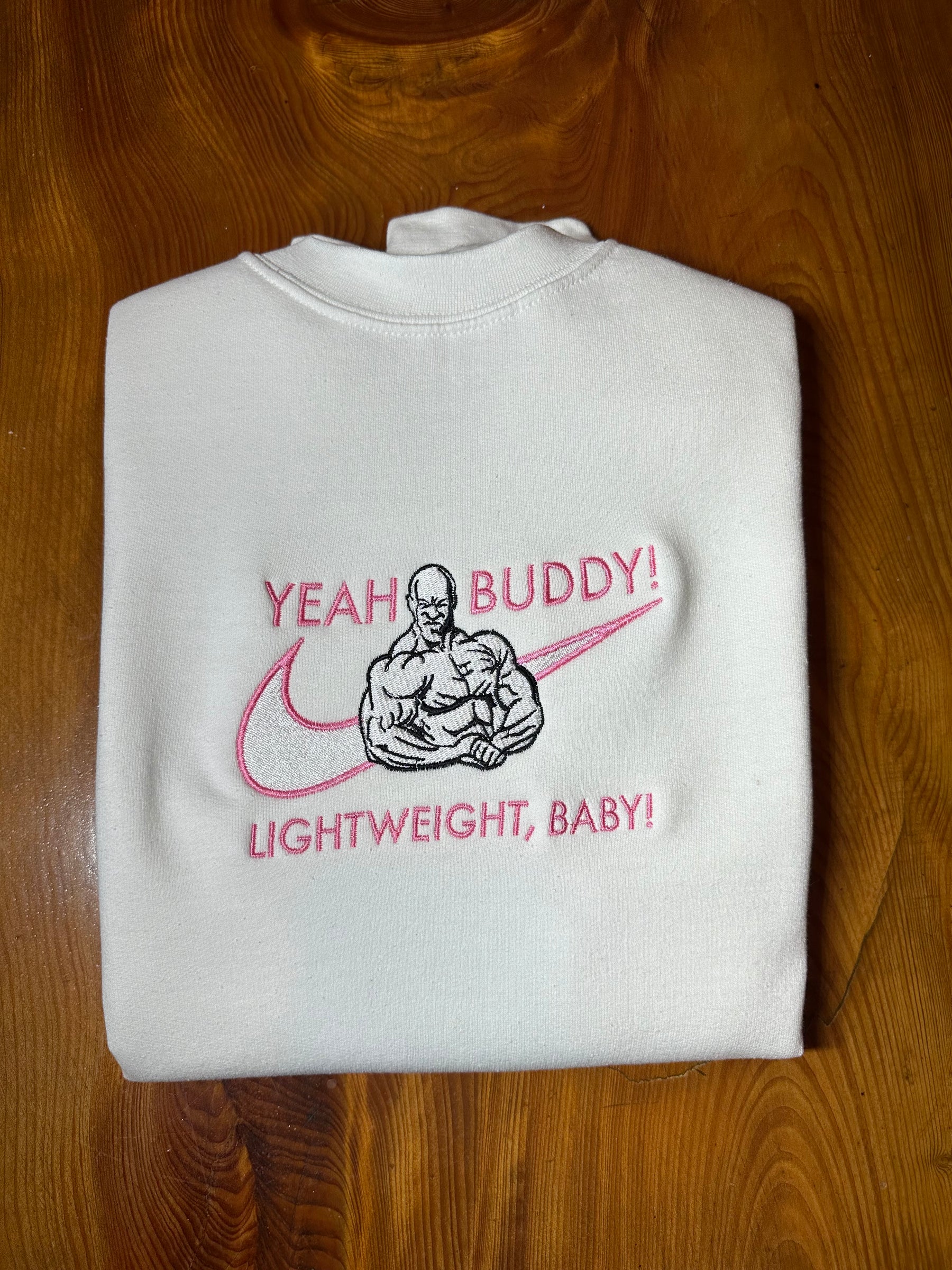 White "Yeah Buddy!" Sweater